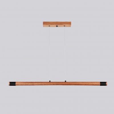 Люстра Line LED 1 м світлодіодна Світильник підвісний Walnut
