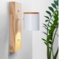 Світильник настінний Wooden Light White сучасний бра для спальні