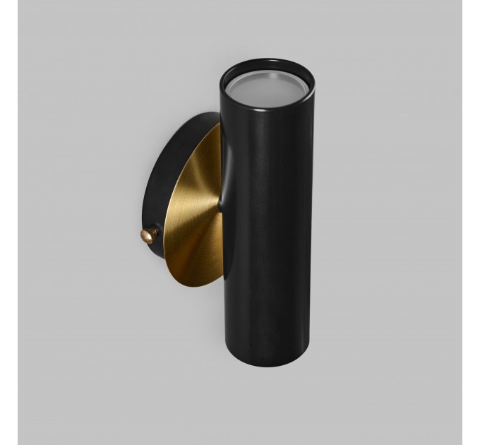 Настінний подвійний світильник Brass Бра на стіну для ванної або спальні Black