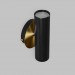 Настінний подвійний світильник Brass Бра на стіну для ванної або спальні Black