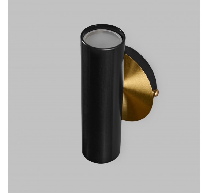 Настінний подвійний світильник Brass Бра на стіну для ванної або спальні Black