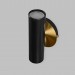 Настінний подвійний світильник Brass Бра на стіну для ванної або спальні Black