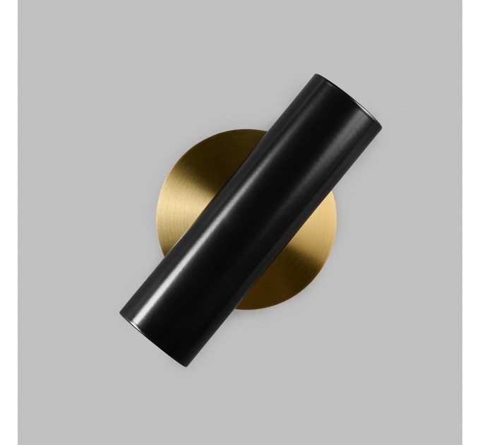 Настінний подвійний світильник Brass Бра на стіну для ванної або спальні Black
