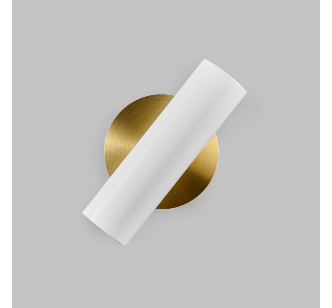 Настінний подвійний світильник Brass Бра на стіну для ванної або спальні White