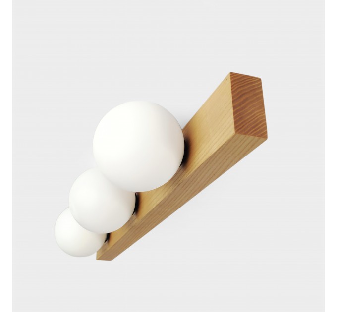 Настінний світильник Orbit-3 для ванної Бра на стіну Black metal