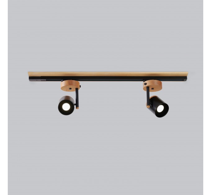 Світильник трековий American із широкою базою Black