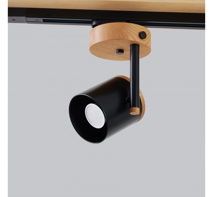 Світильник трековий American із широкою базою Black