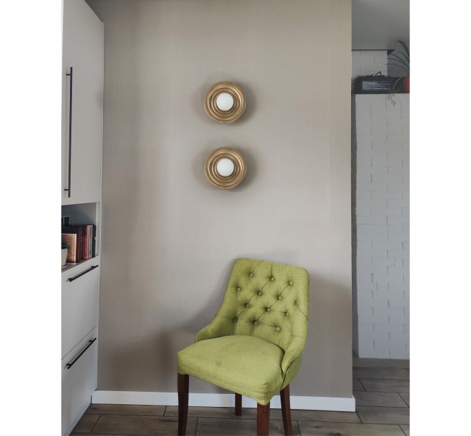 Світильник з ясеня Орбіт 28 см Gold Бра лофт на стіну 