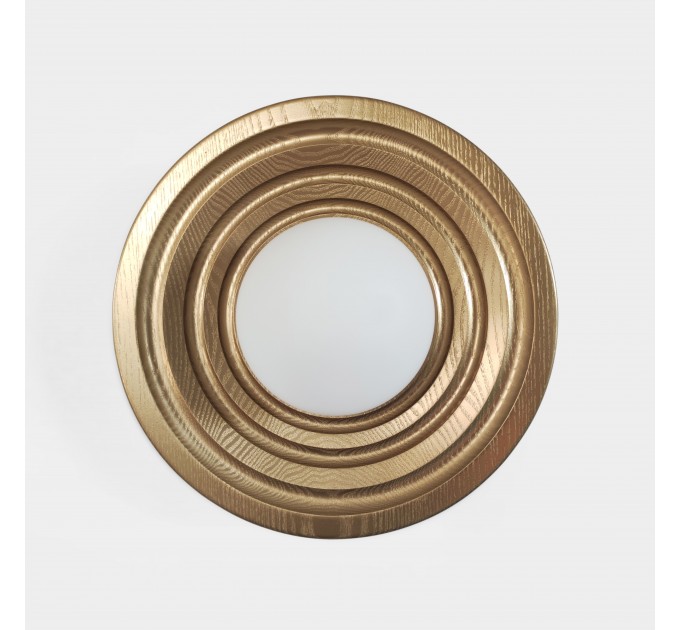 Світильник з ясеня Орбіт 28 см Gold Бра лофт на стіну 