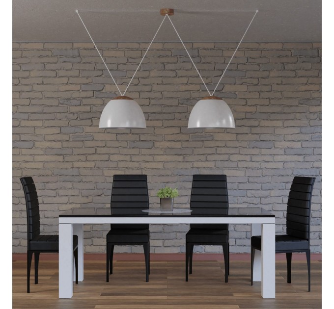 Світильник підвісний Urban light D420 Люстра сучасна в стилі лофт white