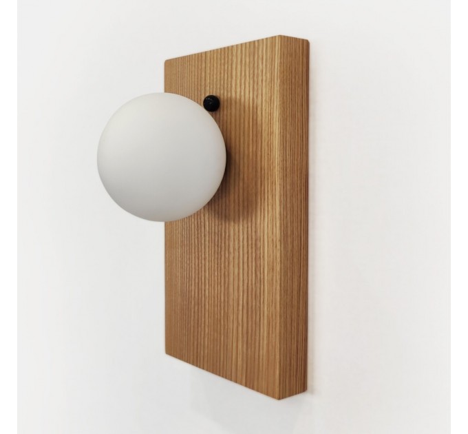 Настінний світильник Opal Wooden Light сучасний бра для спальні в стилі лофт
