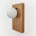Настінний світильник Opal Wooden Light сучасний бра для спальні в стилі лофт