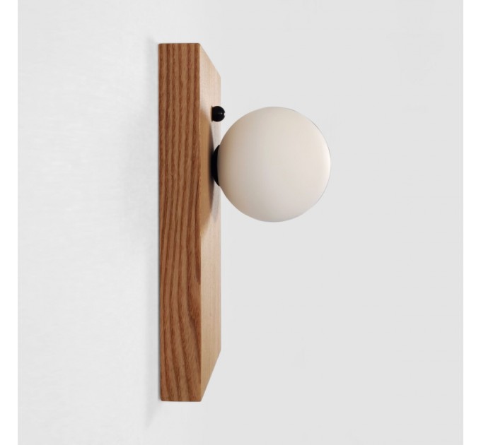 Настінний світильник Opal Wooden Light сучасний бра для спальні в стилі лофт