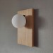 Настінний світильник Opal Wooden Light сучасний бра для спальні в стилі лофт